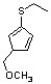 What is the correct IUPAC name of the structure below?   A)  2-ethylthio-5-methoxymethylcyclopent-1,3-diene B)  1-ethylthio-3-methoxymethylcyclopent-1,4-diene C)  1-mercaptoethyl-4-methoxymethylcyclopent-1,2-diene D)  5-methoxymethyl-3-thioethylcyclopenta-1,3-diene