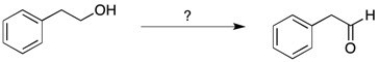 Which reagent could be used to perform the following reaction?   A)  NaOCl/TEMPO B)  Swern Oxidation C)  DMP (periodane)  reagent D)  All reagents will work