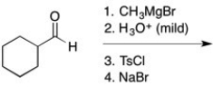 What is the final product of the reaction sequence shown below, making sure to include stereochemistry as appropriate.  