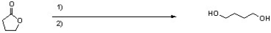 What reagent(s)  are needed to complete the following reaction?   A)  1)  LiAlH<sub>4</sub>, 2)  H<sub>3</sub>O<sup>+</sup> B)  1)  NaBH<sub>4</sub>, 2)  H<sub>3</sub>O<sup>+</sup> C)  H<sub>2</sub>, Pd D)  1)  DIBAL-H, 2)  H<sub>3</sub>O<sup>+</sup>