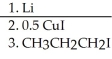 Provide the structure of the major organic product in the reaction shown below. (CH<sub>3</sub>)<sub>2</sub>CHCl  