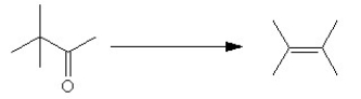 Which series of reactions would best facilitate the following conversion?   A)  1. KMnO<sub>4</sub> (aq)  2)  Hg(OAc) <sub>2</sub> (aq)  3)  NaBH<sub>4</sub>/OH<sup>-</sup>   B)  1. NaBH<sub>4</sub> 2)  H<sub>3</sub>PO<sub>4</sub>/Δ   C)  1. H<sub>3</sub>C-MgBr 2)  H<sub>2</sub>O/H<sub>3</sub>O<sup>+</sup>   D)  1. NaBH<sub>4</sub> 2)  HBr (g)  3)  Mg/ether 4)  H<sub>2</sub>O/H<sub>3</sub>O<sup>+</sup>   E)  1. Raney nickel 2)  H<sub>3</sub>C-MgBr 3)  H<sub>2</sub>O/H<sub>3</sub>O<sup>+</sup>