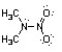 Nitroamines are common functional groups found in energetic materials, such as RDX and HMX. For the structure below, draw two other significant resonance structures, include any formal charges, and indicate the hybridization on each nitrogen and oxygen.  