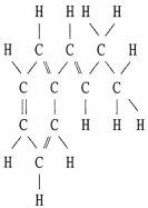 Draw an acceptable line-angle formula for the compound shown below.  