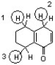 Which sequence correctly ranks the following protons in order of increasing pK<sub>a</sub> value?   A)  3<1<2 B)  2<1<3 C)  3<2<1 D)  1<3<2