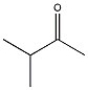 What <sup>1</sup>H NMR spectral data is expected for the compound shown?   A)  3.8 (1H, septet) , 2.1 (3H, s) , 1.0 (6H, d)  B)  3.8 (1H, septet) , 3.3 (3H, s) , 1.0 (6H, d)  C)  3.3 (3H, s) , 2.6 (3H, septet) , 1.0 (6H, d)  D)  2.6 (1H, septet) , 2.1 (3H, s) , 1.0 (6H, d) 