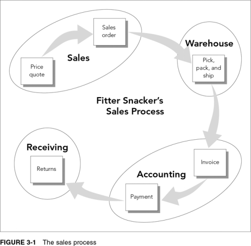 Describe the problems with the Fitter Snacker sales orders and quotations,as illustrated below:  