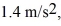 An object attached to a spring is pulled across a horizontal frictionless surface.If the force constant (spring constant) of the spring is 45 N/m and the spring is stretched by 0.88 m when the object is accelerating at   What is the mass of the object? A) 28 kg B) 24 kg C) 31 kg D) 36 kg