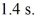 Calculate the impulse due to a force of   That lasts for   A) 6.3 kg∙ m/s B) 5.0 kg∙ m/s C) 5.7 kg∙ m/s D) 6.9 kg∙ m/s