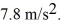 At a given point above Earth's surface,the acceleration due to gravity is equal to   What is the altitude of this point above Earth's surface? (G = 6.67 × 10<sup>-11</sup> N ∙ m<sup>2</sup>/kg<sup>2</sup>,M<sub>earth</sub> = 5.97 × 10<sup>24</sup> kg,R<sub>earth</sub> = 6.38 × 10<sup>6</sup> m)  A) 770 km B) 970 km C) 1,500 km D) 2,000 km E) 2,400 km