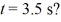 An object undergoing simple harmonic motion has a maximum displacement of   At   If the angular frequency of oscillation is   What is the object's displacement when   A) 4.8 m B) 5.6 m C) 3.7 m D) 3.1 m