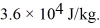 A substance has a melting point of 20°C and a heat of fusion of   The boiling point is   And the heat of vaporization is   At a pressure of one atmosphere.The specific heats for the solid,liquid,and gaseous phases are 600 J/kg ∙ K (solid) ,1000 J/kg ∙ K (liquid) ,and 400 J/kg ∙ K (gaseous) .How much heat is given up by   Of this substance when it is cooled from 170°C to 86°C at a pressure of one atmosphere? A) 400 kJ B) 200 kJ C) 300 kJ D) 440 kJ E) 640 kJ