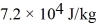 A substance has a melting point of 20°C and a heat of fusion of   The boiling point is   And the heat of vaporization is   At a pressure of one atmosphere.The specific heats for the solid,liquid,and gaseous phases are 600 J/kg ∙ K (solid) ,1000 J/kg ∙ K (liquid) ,and 400 J/kg ∙ K (gaseous) .How much heat is given up by   Of this substance when it is cooled from 170°C to 86°C at a pressure of one atmosphere? A) 400 kJ B) 200 kJ C) 300 kJ D) 440 kJ E) 640 kJ