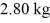 A substance has a melting point of 20°C and a heat of fusion of   The boiling point is   And the heat of vaporization is   At a pressure of one atmosphere.The specific heats for the solid,liquid,and gaseous phases are 600 J/kg ∙ K (solid) ,1000 J/kg ∙ K (liquid) ,and 400 J/kg ∙ K (gaseous) .How much heat is given up by   Of this substance when it is cooled from 170°C to 86°C at a pressure of one atmosphere? A) 400 kJ B) 200 kJ C) 300 kJ D) 440 kJ E) 640 kJ