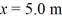 A uniform electric field,with a magnitude of 500 V/m,is points in the +x direction.If the potential at Is 2500 V,what is the potential at ? A) 0.50 kV B) 1.0 kV C) 2.0 kV D) 4.0 kV E) 5.0 kV
