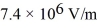 Each plate of an ideal air-filled parallel-plate capacitor has an area of 0.0010   ,and the separation of the plates is   An electric field of   Is present between the plates.What is the capacitance of this capacitor? (ε<sub>0</sub> = 8.85 × 10<sup>-12 </sup>C<sup>2</sup>/N ∙ m<sup>2</sup>)  A) 180 pF B) 120 pF C) 300 pF D) 240 pF E) 360 pF