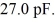 Three capacitors are arranged as shown in the figure,with a voltage source connected across the combination.C<sub>1</sub> has a capacitance of     Has a capacitance of   And   Has a capacitance of   Find the potential drop across the entire arrangement if the potential drop across C<sub>2</sub> is     A) 1,500 V B) 1,000 V C) 470 V D) 430 V