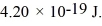 The work function of a particular metal is   What is the photoelectric cutoff (threshold) wavelength for this metal? (c = 3.00 × 10<sup>8</sup> m/s,h = 6.626 × 10<sup>-34</sup> J ∙ s)  A) 473 nm B) 308 nm C) 393 nm D) 554 nm