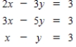 Use Gauss-Jordan reduction to solve the system of equations. 