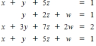 Use Gauss-Jordan row reduction to solve the given system of equations. 