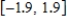Model the curve with a sine function. Note that the period of the curve is , its range is and the graph of the sine function is shifted to the left 0.9 units. Write the model function as a function of x and π.