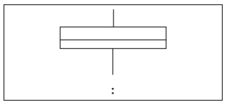 Given the following graphic:   A)What do the asterisks (*)represent? B)What does the line in the middle of the box represent?