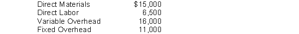 Fornelli, Inc. can produce 100 units of a component part with the following costs:   If Fornelli, Inc. can purchase the units externally for $40,000, by what amount will its total costs change? A)  An increase of $40,000 B)  An increase of $2,500 C)  An increase of $8,500 D)  A decrease of $11,000