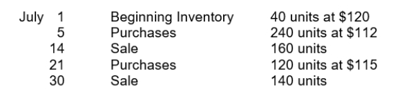 Moroni Industries has the following inventory information.   Assuming that a periodic inventory system is used, what is the amount allocated to ending inventory on a FIFO basis? A) $11,500 B) $11,520 C) $33,960 D) $33,980