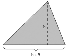 Find all fixed points for the function by setting the function equal to x and solving the resulting equation for x. -A triangle is 5 centimeters wider than it is tall. The area is 102 square cm. Find the width (length of the base) .   A)  18 centimeters B)  5 centimeters C)  12 centimeters D)  17 centimeters