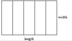 <strong>Choose the one alternative that best completes the statement or answers the question. Solve the problem. A rectangular horse pen is to be fenced and divided into five partitions as shown. The length of the fenced-in area is to be twice the width, and the total amount of fencing to be used is 250 feet. Find The length and width of the fenced-in area. </strong> A) length = 55.6 feet, width = 27.8 feet B) length = 22.4 feet, width = 11.2 feet C) length = 27 feet, width = 25 feet D) length = 50 feet, width = 25 feet