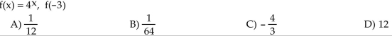 Evaluate the given function.