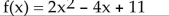<strong>Determine whether the given quadratic function has a maximum or minimum value. Then find that maximum or minimum value </strong> A) Maximum, 1 B) Minimum, 1 C) Maximum, 9 D) Minimum, 9