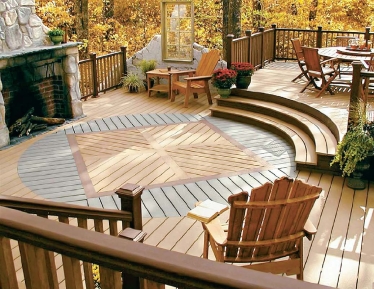   -The decking materials used in this photograph best illustrate which of the following methods to reduce MSW? A) source reduction B) composting C) recycling D) WTE disposal