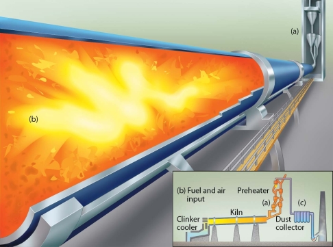   -The facilities in this figure are burning soil to remove toxic chemicals before the residue goes to a landfill.This is an example of A) bioremediation. B) phytoremediation. C) hydroponic intervention. D) remediation by incineration.