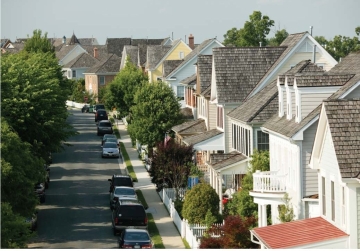   -Compared to the inner city,the families living in these suburban homes are most likely A) wealthier Caucasians. B) younger,poor people who are also Caucasians. C) older and less affluent people representing ethnic minorities. D) younger and wealthier people representing ethnic minorities.