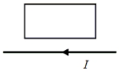 A long,straight wire is in the same plane as a wooden,non-conducting loop.The wire carries an increasing current I in the direction shown in the figure.   A) There will be no induced emf and no induced current. B) There will be a counterclockwise induced emf,but no induced current. C) There will be a clockwise induced emf,but no induced current. D) There will be a clockwise induced current in the loop. E) There will be a counterclockwise induced current in the loop.