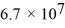 How many nanoseconds does it take for a computer to perform one calculation if it performs   calculations per second? A)  15 ns B)  67 ns C)  11 ns D)  65 ns