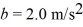 The position of an object as a function of time is given by x =   - ct,where   and   and x and t are in SI units.What is the instantaneous velocity of the object when   A)  1.7 m/s B)  2.1 m/s C)  2.3 m/s D)  2.7 m/s