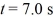 The graph in the figure shows the net force acting on a 3.0-kg object as a function of time.   (a)What is the acceleration of this object at time t = 2.0 s? (b)Draw,to scale,a graph of the acceleration of this object as a function of time over the range   to   .