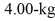 A 6.00-kg block is in contact with a 4.00-kg block on a horizontal frictionless surface as shown in the figure.The 6.00-kg block is being pushed by a horizontal   force as shown.What is the magnitude of the force that the   block exerts on the   block?   A)  6.00 N B)  20.0 N C)  8.00 N D)  4.00 N E)  10.0 N