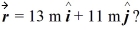 A force   = 12 N   - 10 N   acts on an object.How much work does this force do as the object moves from the origin to the point   A)  46 J B)  266 J C)  37 J D)  62 J
