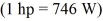 How long will it take a 7.08 hp motor to lift a 250 kg beam directly upward at constant velocity from the ground to a height of 45.0 m? Assume frictional forces are negligible.   A)  20.9 s B)  1.56 × 10<sup>4</sup> s C)  2.18 × 10<sup>4</sup> s D)  39.7 s