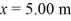 Consider the motion of a 1.00-kg particle that moves with potential energy given by   .Suppose the particle is moving with a speed of   when it is located at x = 1.00 m.What is the speed of the object when it is located at   ? A)  2.13 m/s B)  3.00 m/s C)  4.68 m/s D)  3.67 m/s