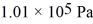 <strong>A circular cylinder of height 1.20 m having faces of diameter 0.620 m is immersed in water of density with its axis vertical so that its faces are parallel to the surface of the water.The upper face is 2.50 m below the surface of the water.The net force on this cylinder is observed to be 1120 N downward.Atmospheric pressure is .What is the weight of the cylinder?</strong> A) 2430 N B) 3550 N C) 4670 N D) 10,900 N E) 12,100 N