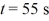 A machine part is vibrating along the x-axis in simple harmonic motion with a period of   and a range (from the maximum in one direction to the maximum in the other) of   .At time t = 0 it is at its central position and moving in the +x direction.What is its position when   ? A)  x = -0.43 cm B)  x = -0.51 cm C)  x = +0.51 cm D)  x = -1.3 cm E)  x = -1.4 cm