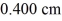 A lightly damped harmonic oscillator,with a damping force proportional to its speed,is oscillating with an amplitude of 0.500 cm at time   .When   ,the amplitude has died down to   .At what value of t will the oscillations have an amplitude of 0.250 cm? A)  18.5 s B)  20.5 s C)  16.5 s D)  25.5 s E)  5.13 s