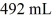 A glass flask has a volume of 500 mL at a temperature of 20°C.The flask contains   of mercury at   The temperature of the mercury and flask is raised until the mercury reaches the   reference mark.The coefficients of volume expansion of mercury and glass are   and   ,respectively.The temperature at which this occurs is closest to A)  122°C. B)  112°C. C)  102°C. D)  110°C. E)  132°C.