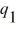 In the figure,charge   = 3.1 ×   C is placed at the origin and charge   is placed on the x-axis,at x = -0.20 m.Where along the x-axis can a third charge   be placed such that the resultant force on this third charge is zero?  