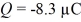 In the figure,charge   = 3.1 ×   C is placed at the origin and charge   is placed on the x-axis,at x = -0.20 m.Where along the x-axis can a third charge   be placed such that the resultant force on this third charge is zero?  