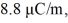 <strong>A 1.0 m long piece of coaxial cable has a wire with a radius of   and a concentric conductor with inner radius   The area between the cable and the conductor is filled with a dielectric.If the voltage drop across the capacitor is   when the line charge density is   find the value of the dielectric constant.  </strong> A) 4.4 B) 4.8 C) 5.3 D) 5.7 <div style=padding-top: 35px> 